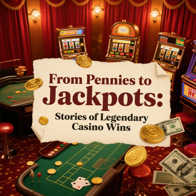 Legendary casino wins from pennies to jackpots