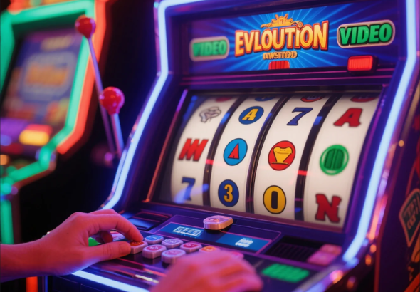Classic slot machine Liberty Bell with reels