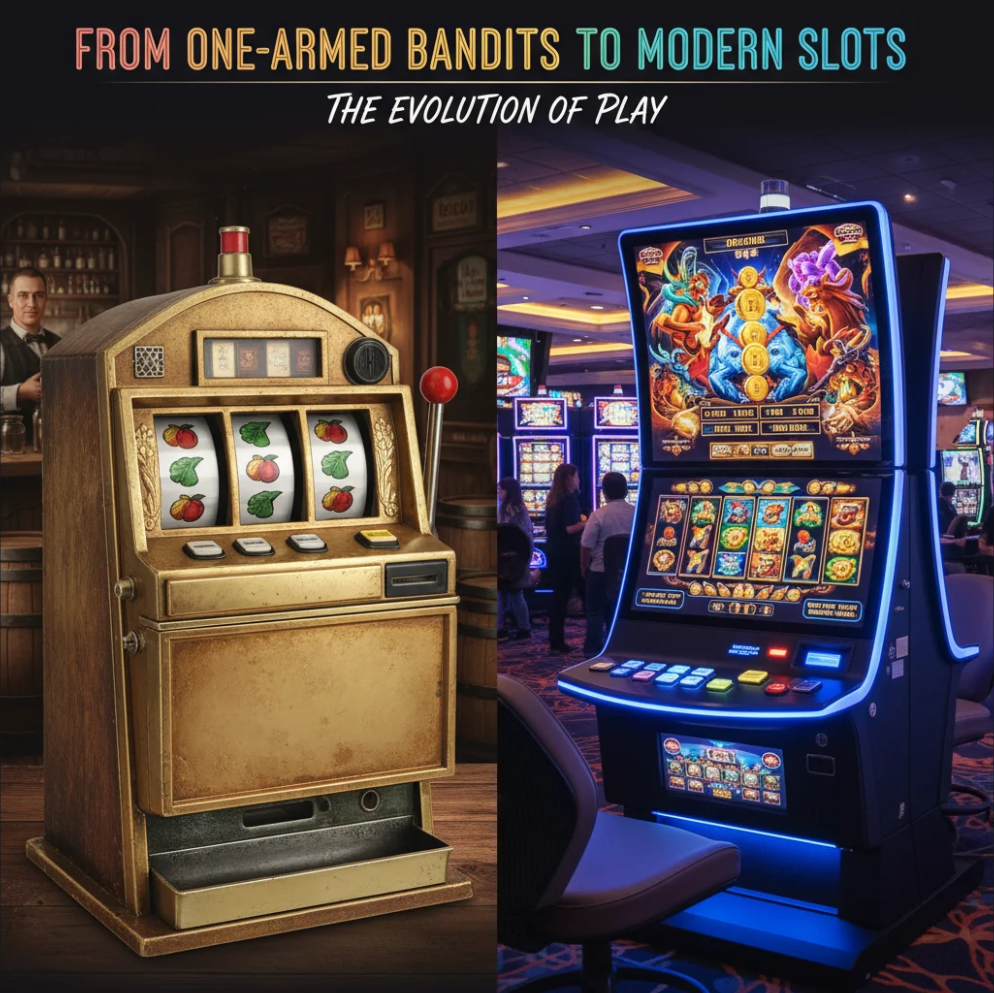 From one-armed bandits to modern slots with advanced graphics