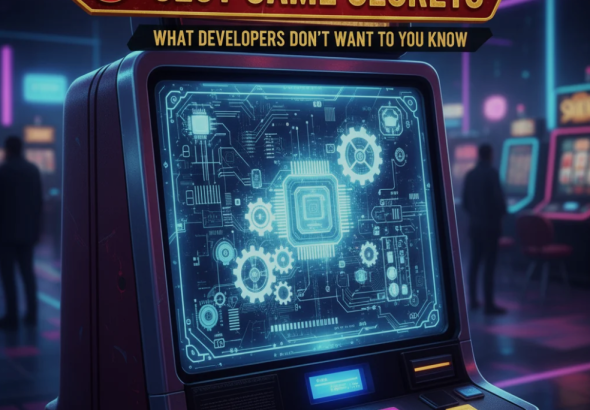 Colorful slot machine reels spinning with hidden patterns and game mechanics