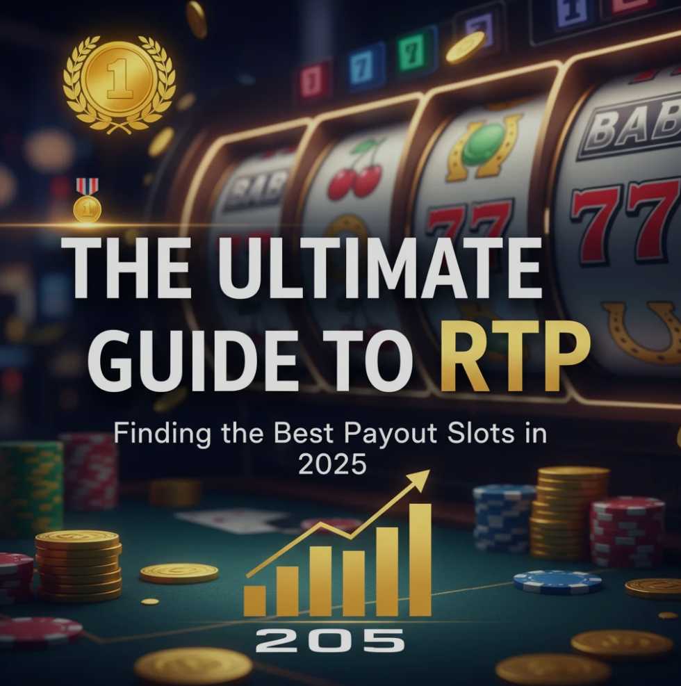 Close-up of a slot machine screen showing high RTP percentage and colorful symbols