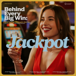 casino winner celebrating jackpot payout