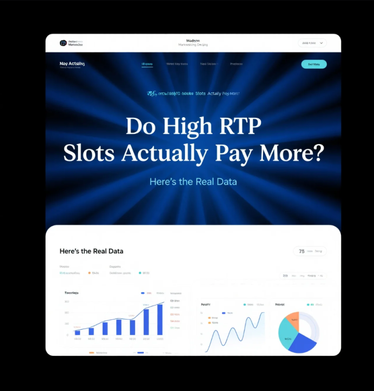 Online slot game showing RTP percentage and volatility indicators alongside spinning reels