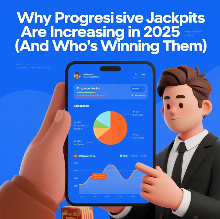 Online progressive jackpot slot showing a rapidly increasing prize pool and recent winners