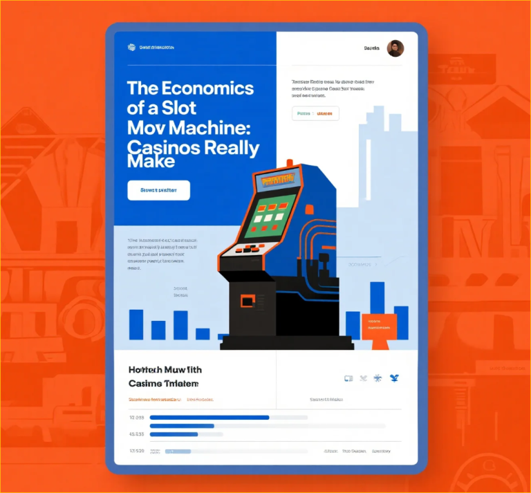 Slot machines on a casino floor illustrating the economics of slot machine profitability