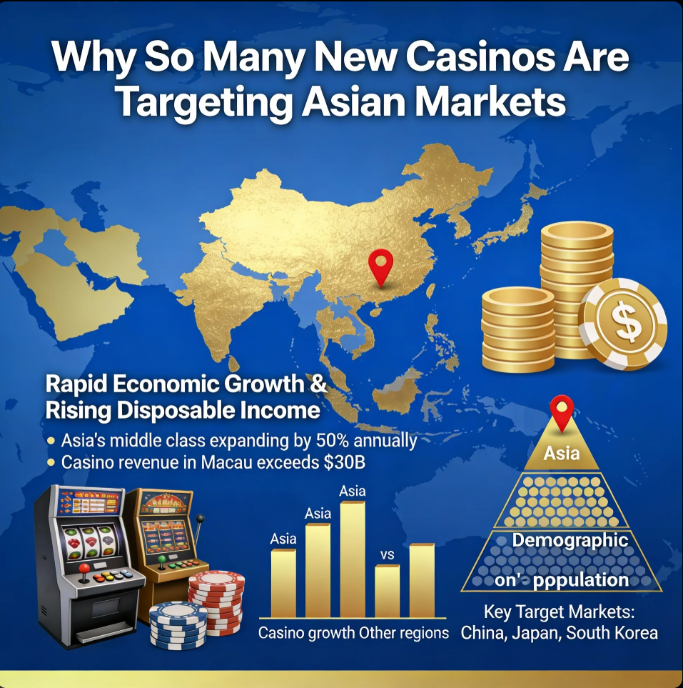 Modern casino floor designed with Asian cultural elements and digital gaming tables
