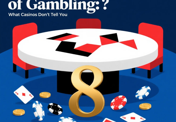 Player at a casino table contemplating risks, symbolizing the hidden costs of gambling