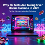 Immersive 3D slot game interface with animated characters and cinematic casino visuals