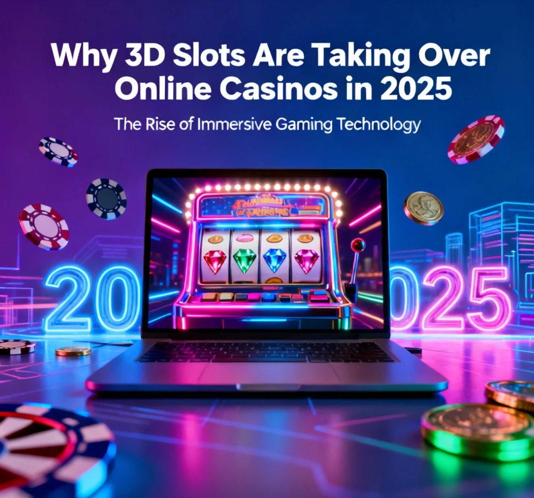 Immersive 3D slot game interface with animated characters and cinematic casino visuals